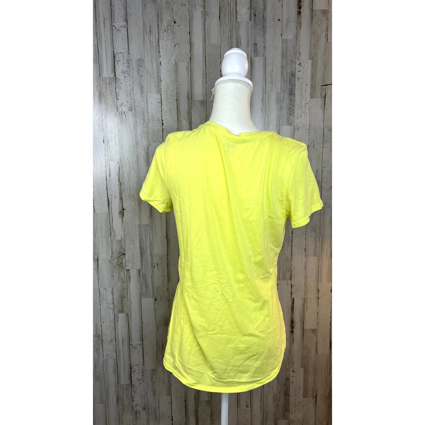 Zelos Women's Medium Yellow Short Sleeve Crew Neck T-Shirt Casual