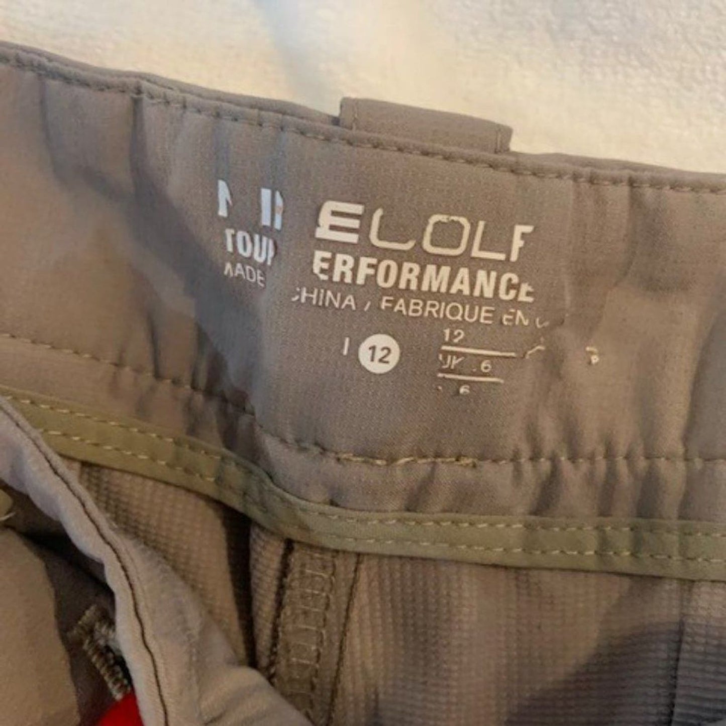 Nike Golf Tour Perf grey crops sz 12 EUC