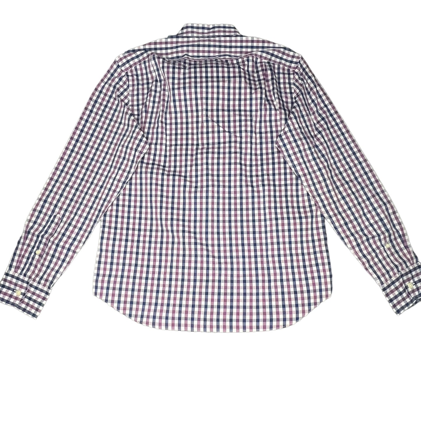 NWT J.Crew Performance Men's Medium Slim Untucked Purple Check Button-Down Shirt