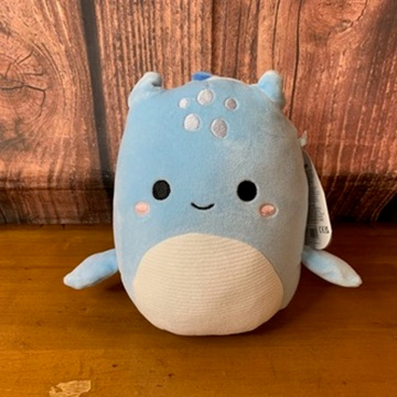 NWT Squishmallows Lune Loch Ness Monster Plush Blue 7 in