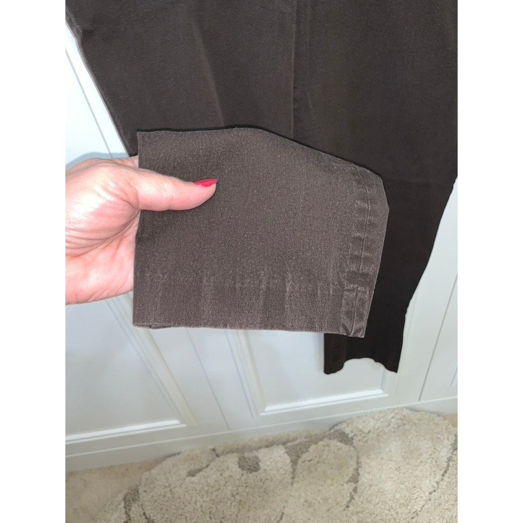 Talbots Women's High-Waist Straight Pants Brown Size 12 Workwear