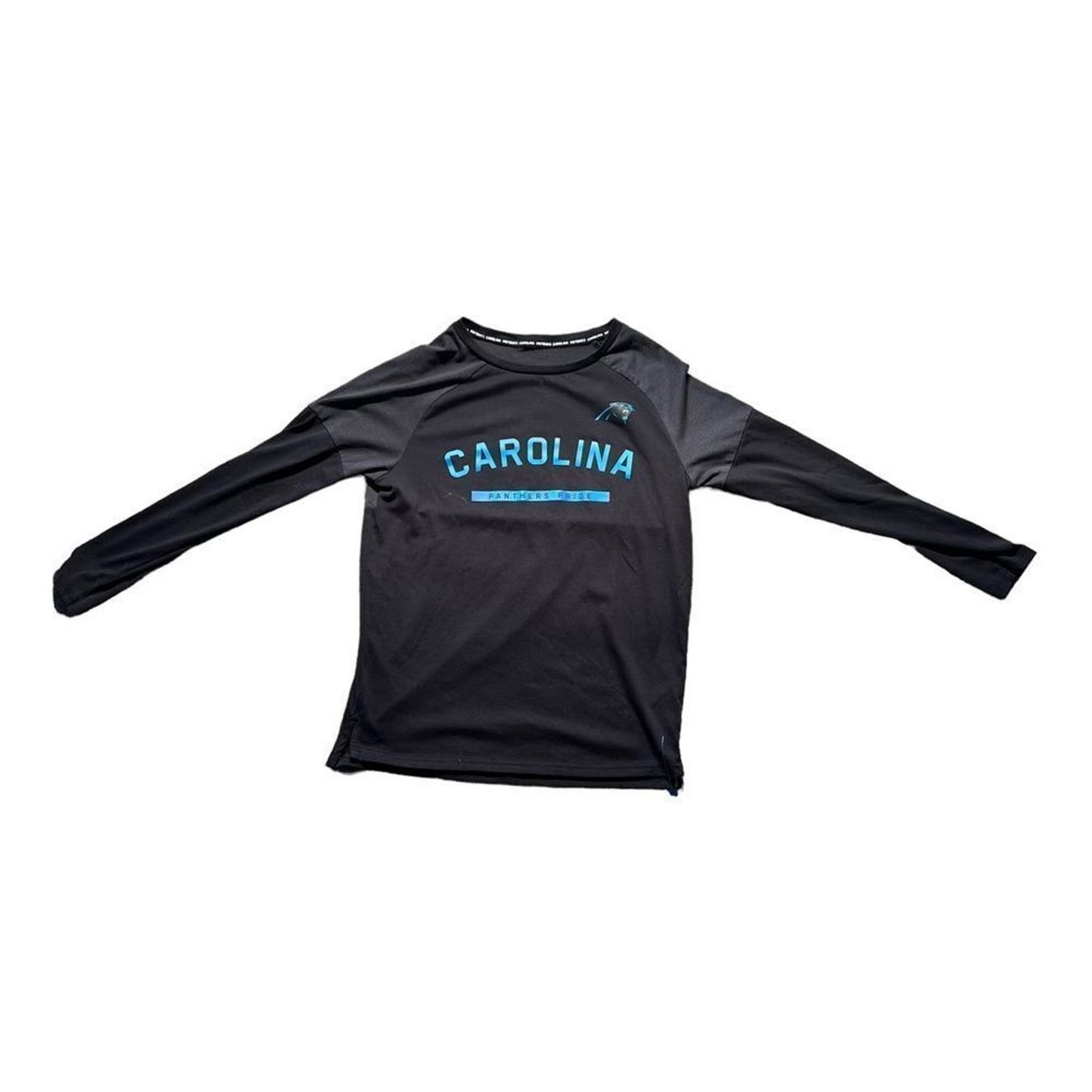 Women's Nike Black Carolina Panthers Tailgate Performance Raglan Long Sleeve