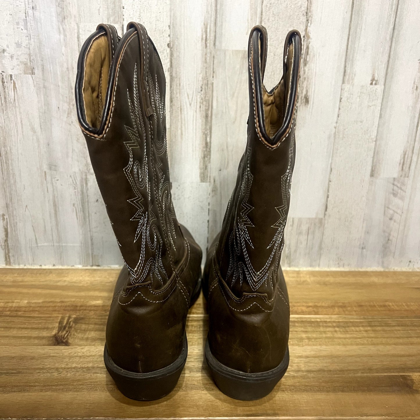 Outbound Trading Co Women's Western Cowboy Boots Brown Size 9 EEE Pull On