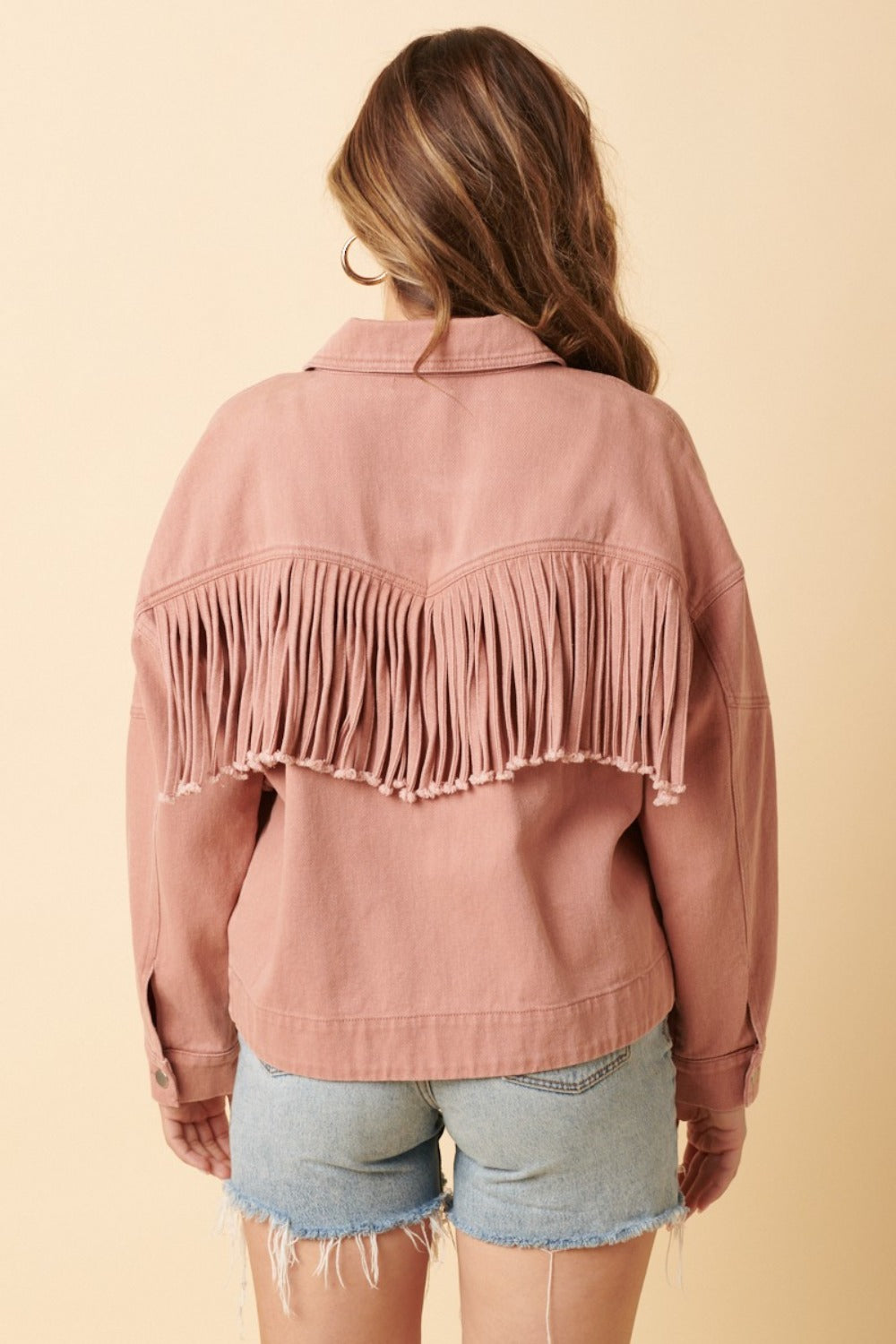 Mittoshop Fringe Detail Cotton Twill Jacket