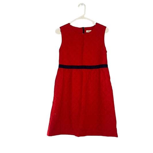 Vineyard Vines Girls' 16 Holiday Classic Red/Navy Sleeveless Knee Length Dress