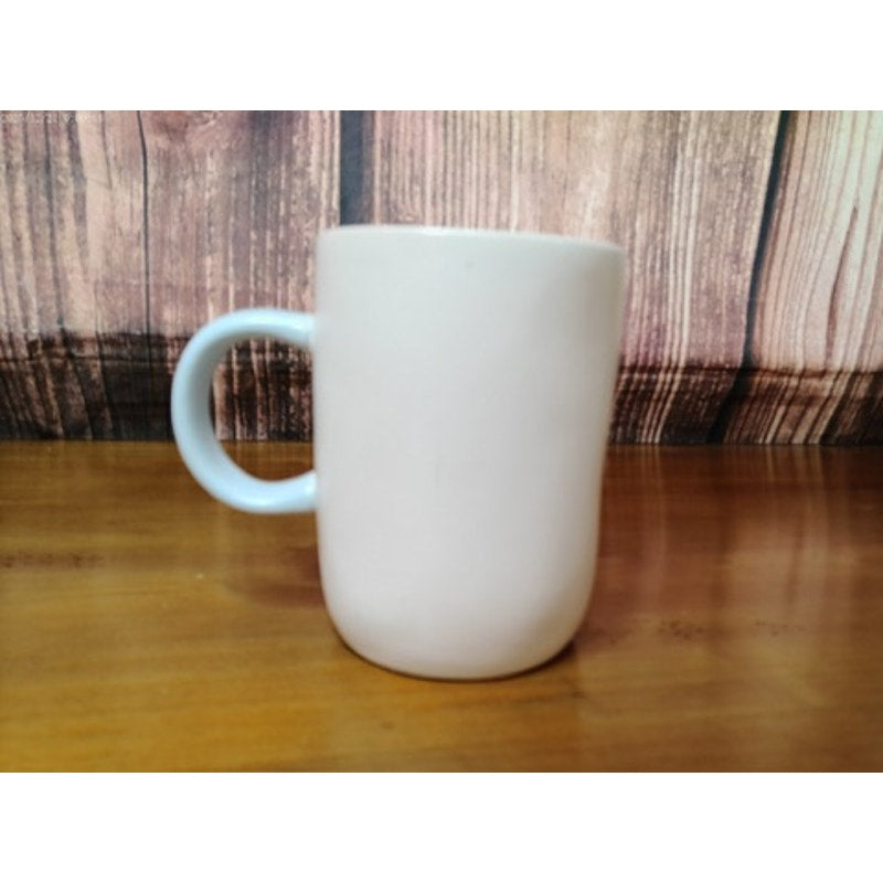 Rae Dunn Mug HAPPILY EVER AFTER White Minimalist Coffee Tea Cup Handle