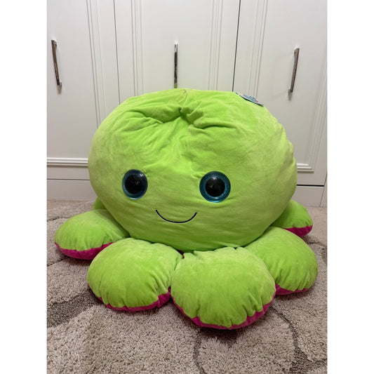 TeeTurtle Penelope the Plush Octopus Extra Large Green Stuffed Toy 40"