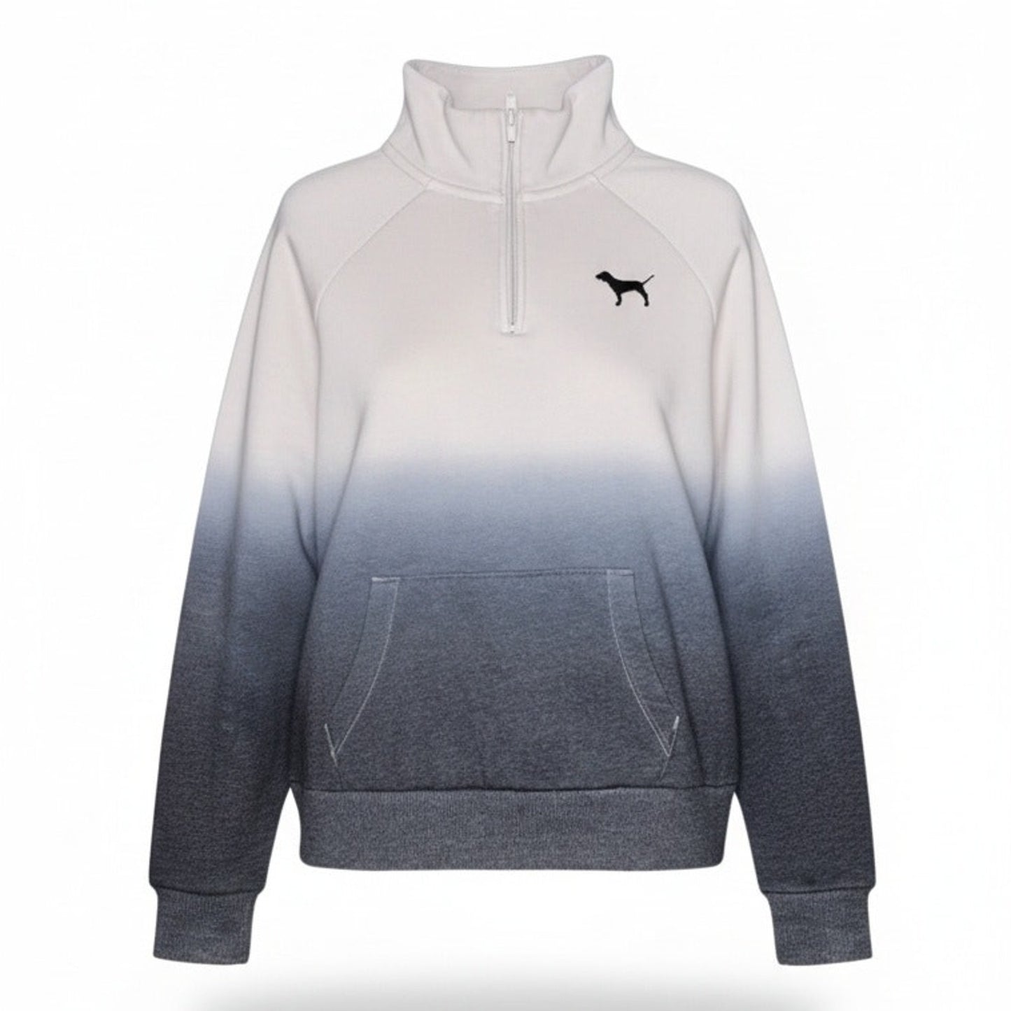 Victoria's Secret PINK Pullover Sweatshirt Womens XS Gray White Ombre