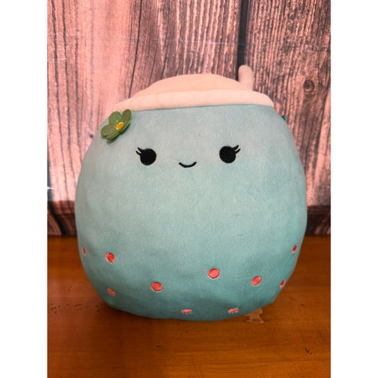 Squishmallows Jakarria Blue Boba Drink Plush Toy Medium 14 in