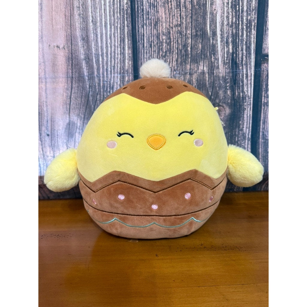 Squishmallows Aimee Easter Chick in Chocolate Egg Plush Toy Small 2023 16”