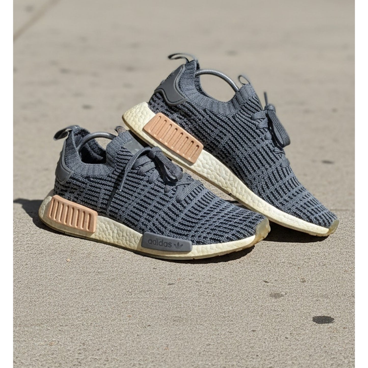 adidas NMD R1 STLT Womens Sneakers Gray Black Size 9.5 Athletic Walking