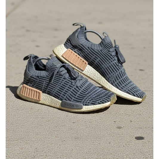 adidas NMD R1 STLT Womens Sneakers Gray Black Size 9.5 Athletic Walking