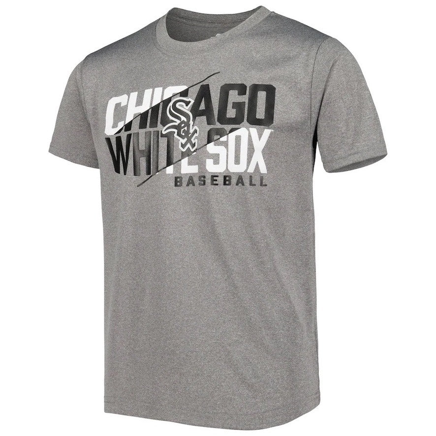 NWT Chicago White Sox Kids Size Large Short Sleeve DRI-FIT Heather Gray T-Shirt