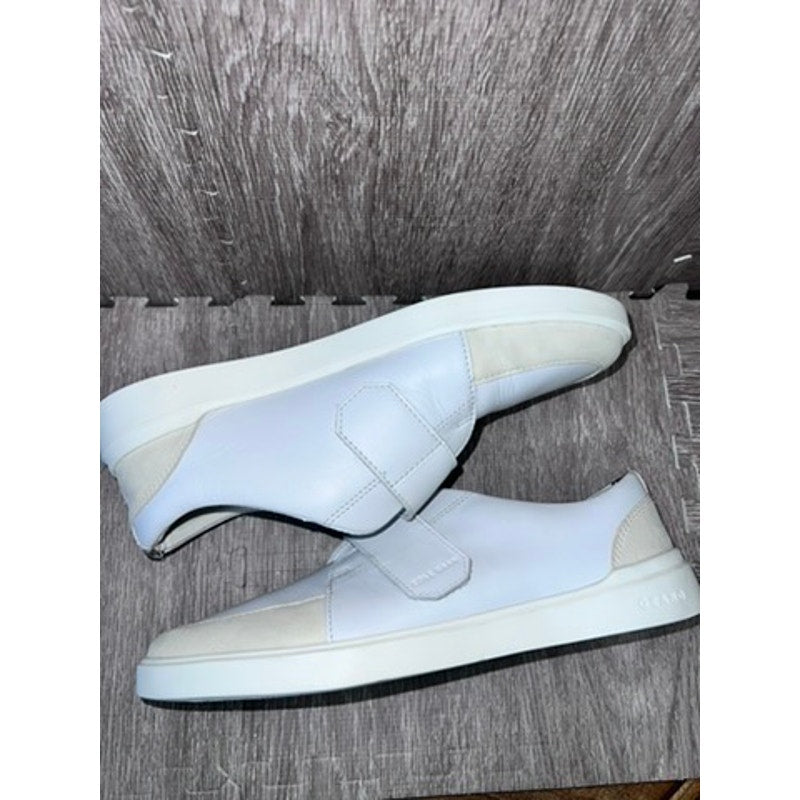 Cole Haan Men's White Leather Monk Strap Sneakers Size 9.5 Casual