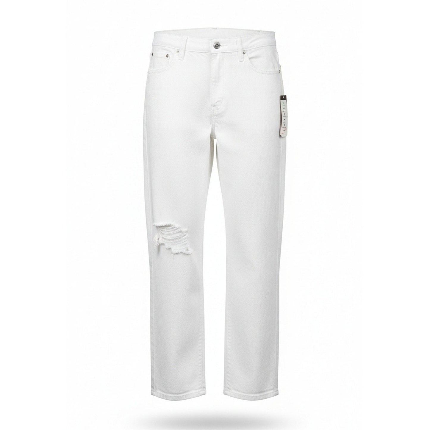 NWT American Eagle Jeans Womens Size 16 Short Plus White 90s Straight