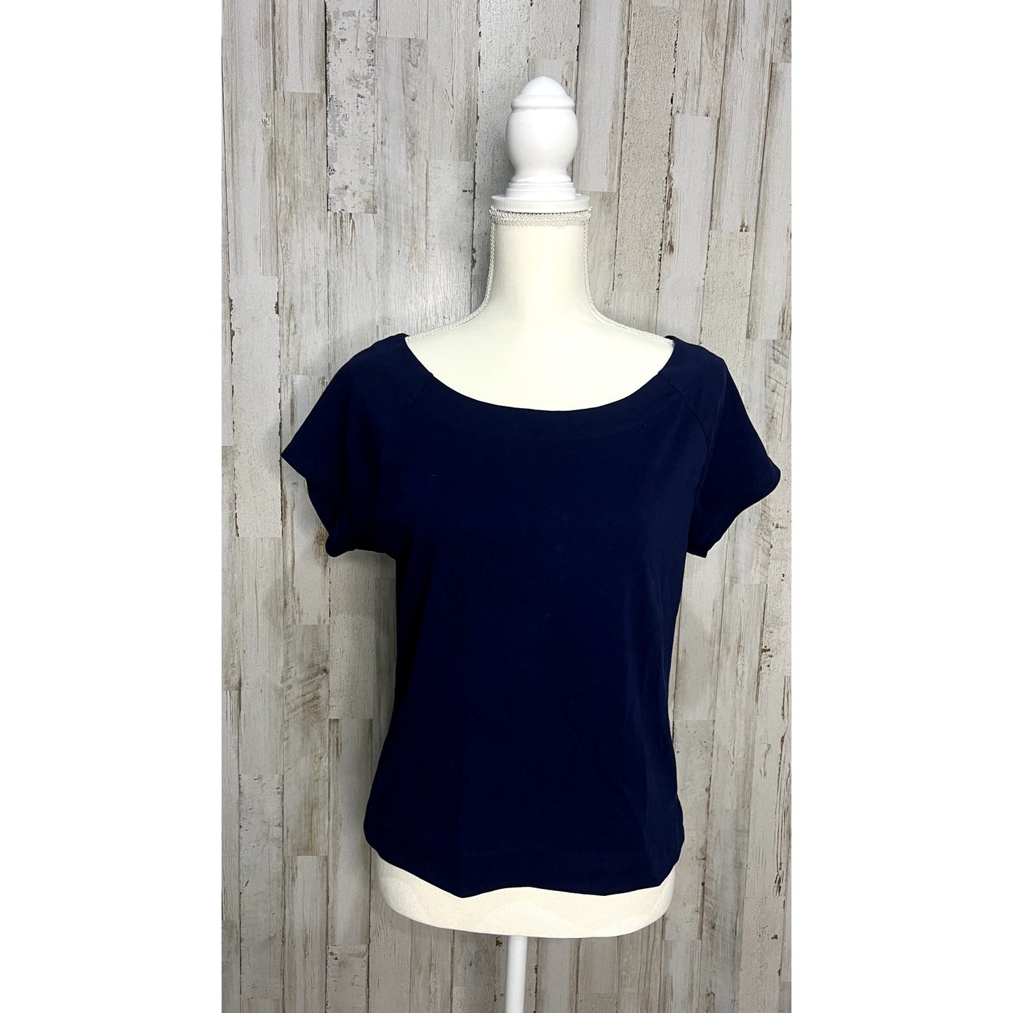 Lauren Ralph Lauren Women's XL Navy Blue Scoop Neck Tee Casual