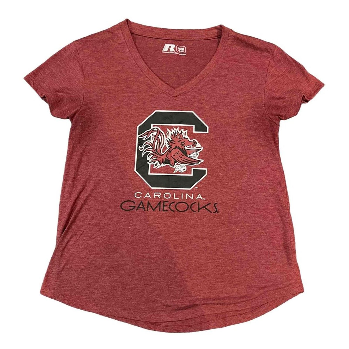 Russell Athletic Women's South Carolina Gamecocks V-Neck Short Sleeve T-Shirt