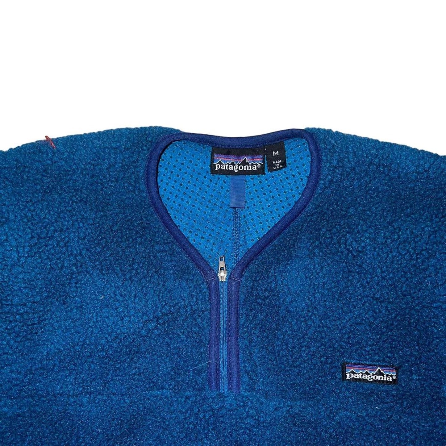 VINTAGE Patagonia Blue 1991 Kayak Fleece Jacket Men's Medium