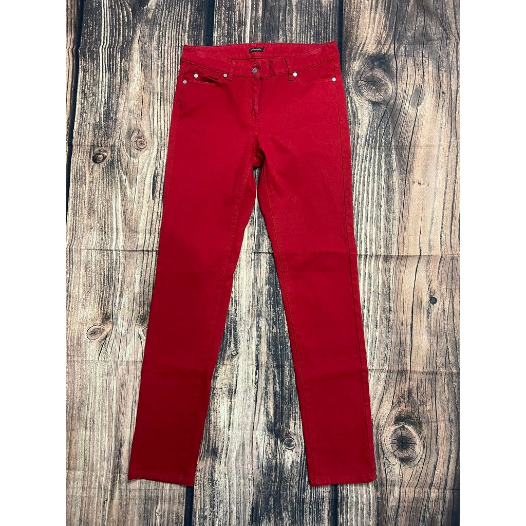 J.McLaughlin Women's Red Slim Ankle Jeans Size 4