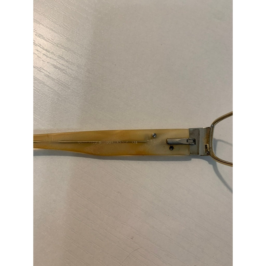 Versace Eyeglasses Frames Womens Gold/Yellow Rhinestone