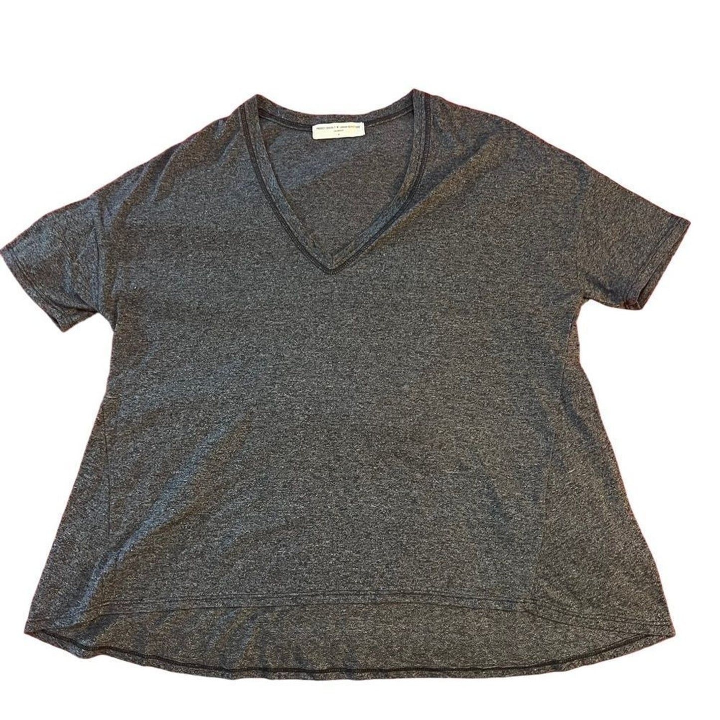 Project Social T x Urban Outfitters T-Shirt Womens Medium Heather Gray V-Neck