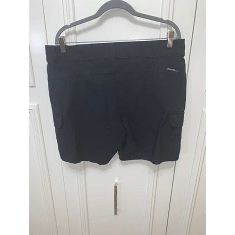 Eddie Bauer Women's Cargo Trail Shorts Black Size 16 Casual
