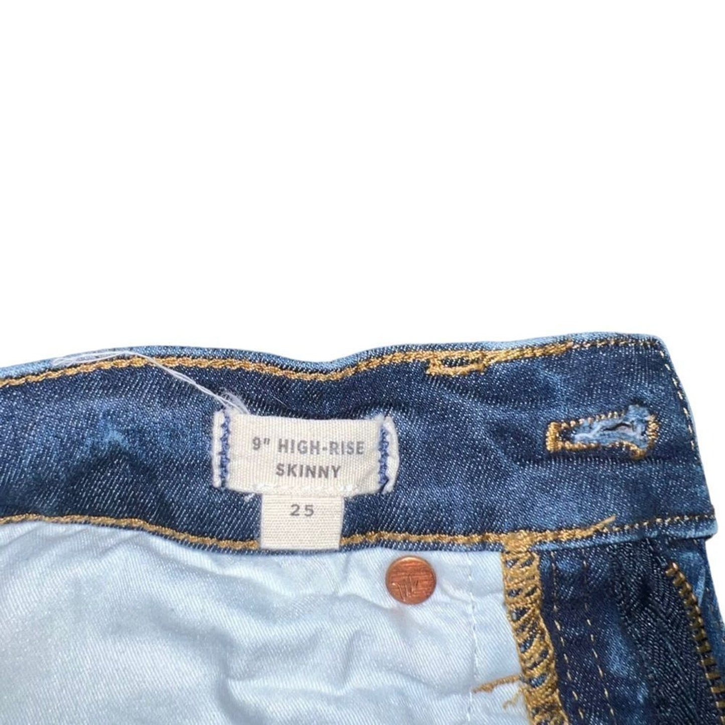 Madewell High-Rise Skinny Jeans Womens Size 25 Medium Wash Stretch Denim