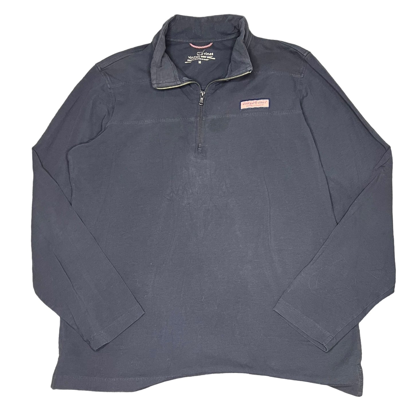 Vineyard Vines Men's Medium Edgartown Shep Shirt Navy Blue Pullover Quarter Zip