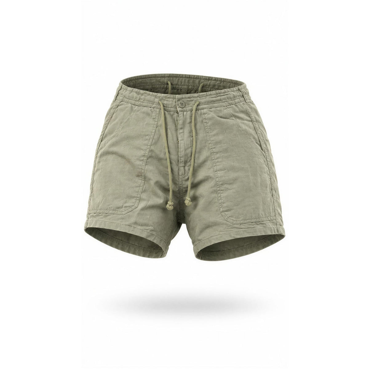 Island Image Khaki Tie Waist Shorts Size 34 Men’s Ramie