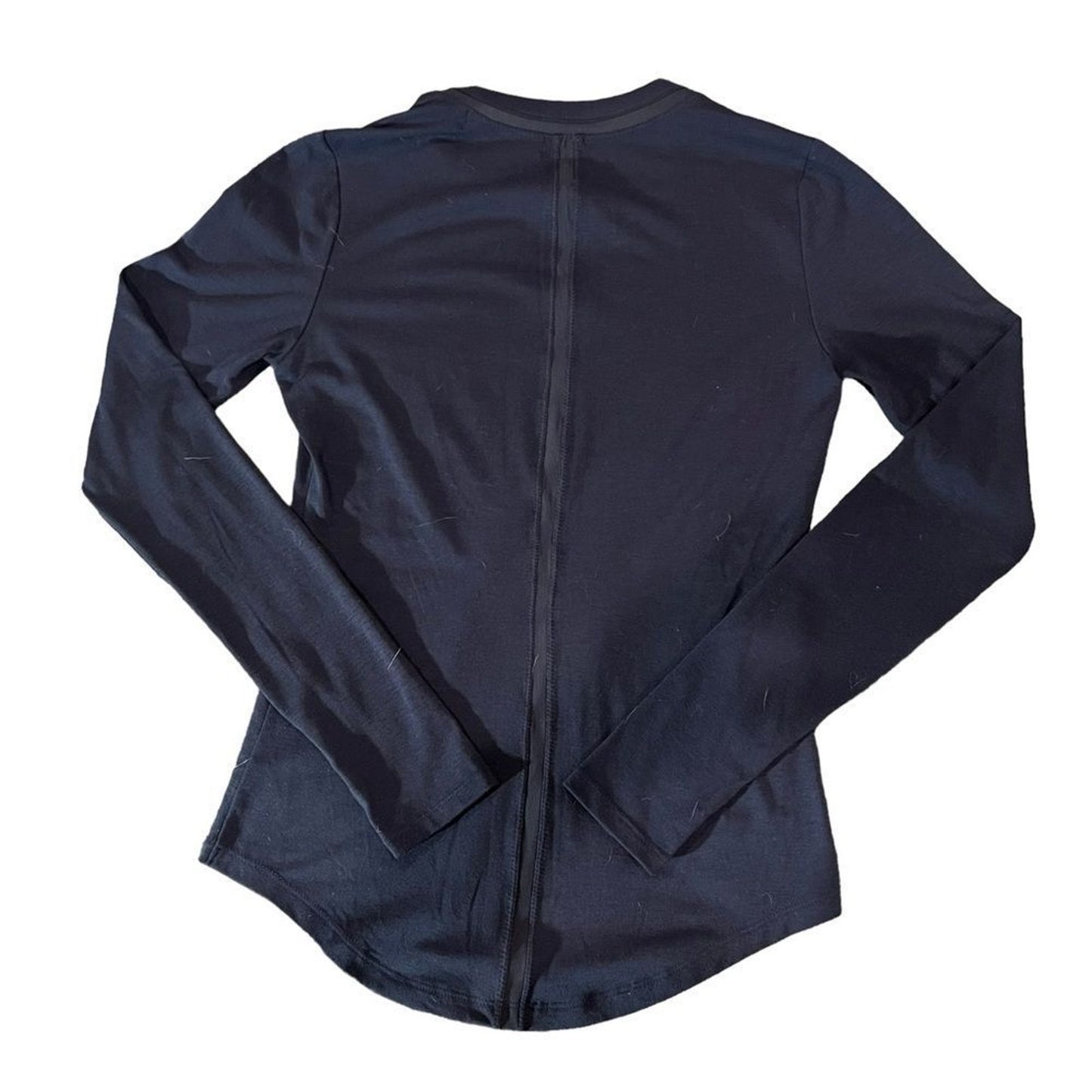 Athleta Top Womens XXS Navy Blue Long Sleeve Crew Neck Performance Shirt