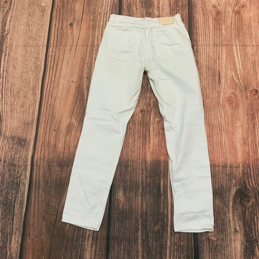 Everlane Womens Size 27 White Hi-Rise Straight Ankle
