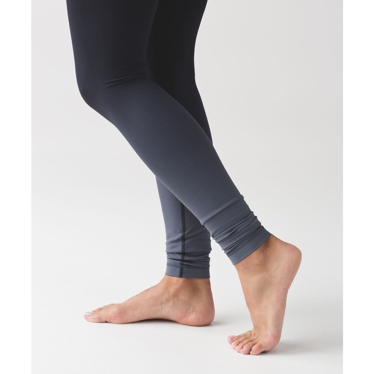 Lululemon Wunder Under High-Rise Black/Grey Ombre Leggings Women's Size 4