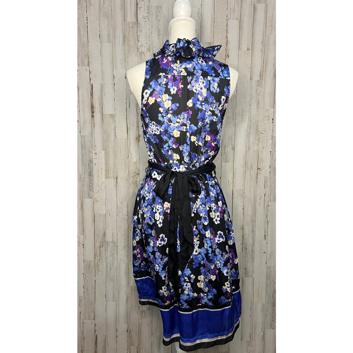 White House Black Market Women's Floral A-Line Dress Size 6 Party/Cocktail