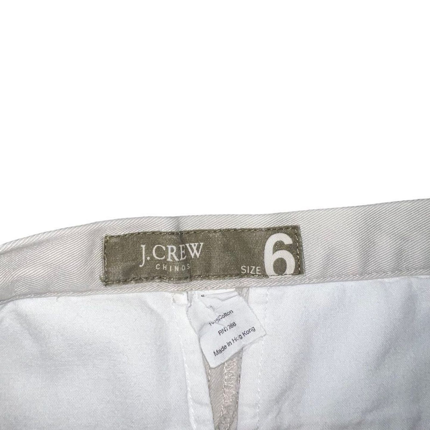 J Crew Size 6 Chino Pants in Stone/Lt Khaki