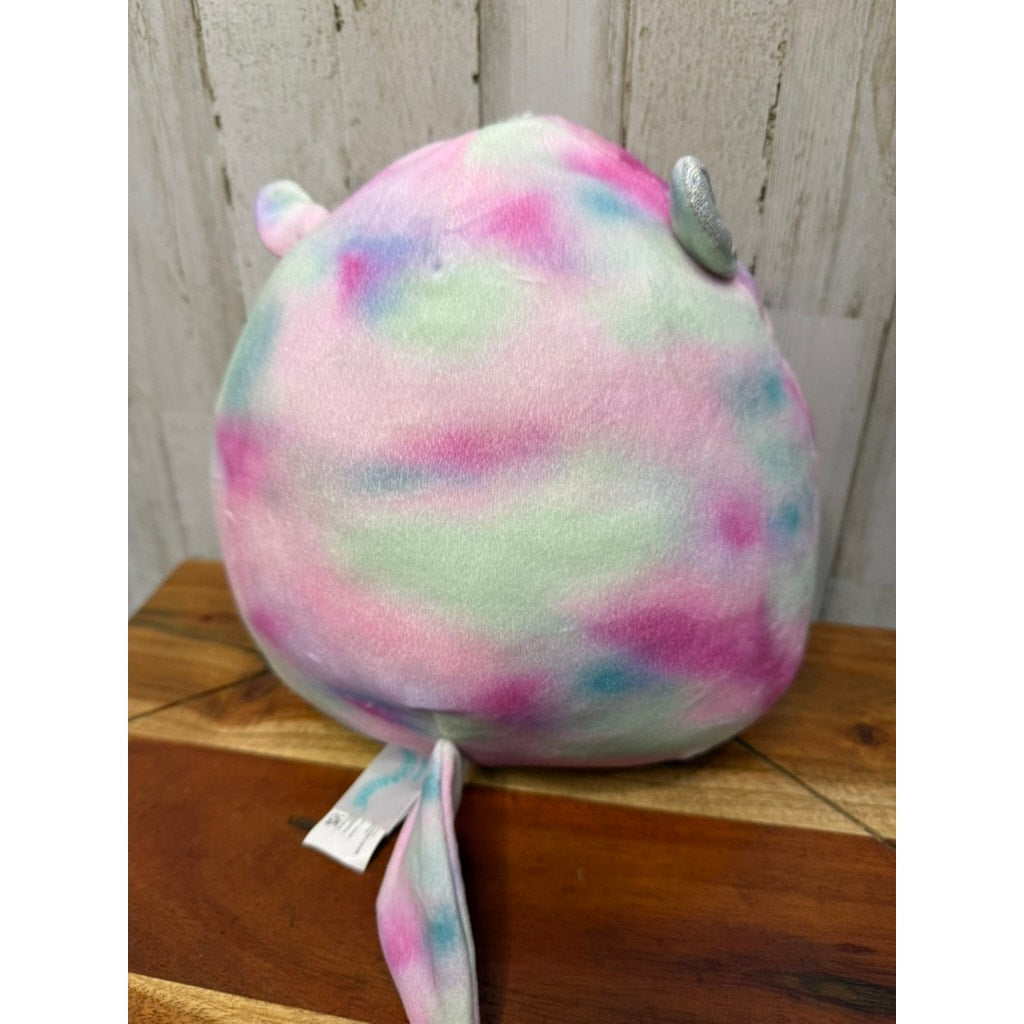 Squishmallows 8" Dahlia Tie-Dye Unicorn Claire's Exclusive Plush