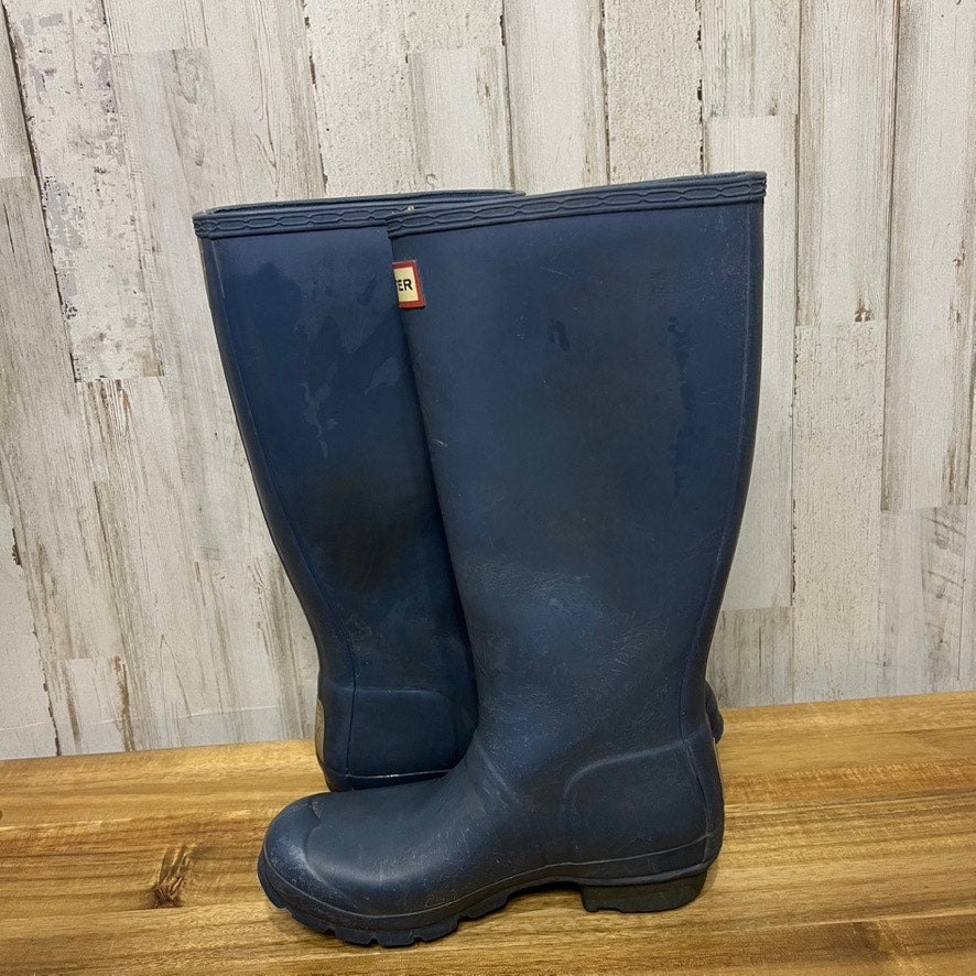 Hunter Women's Original Tall Rain Boots Navy Blue Size 5