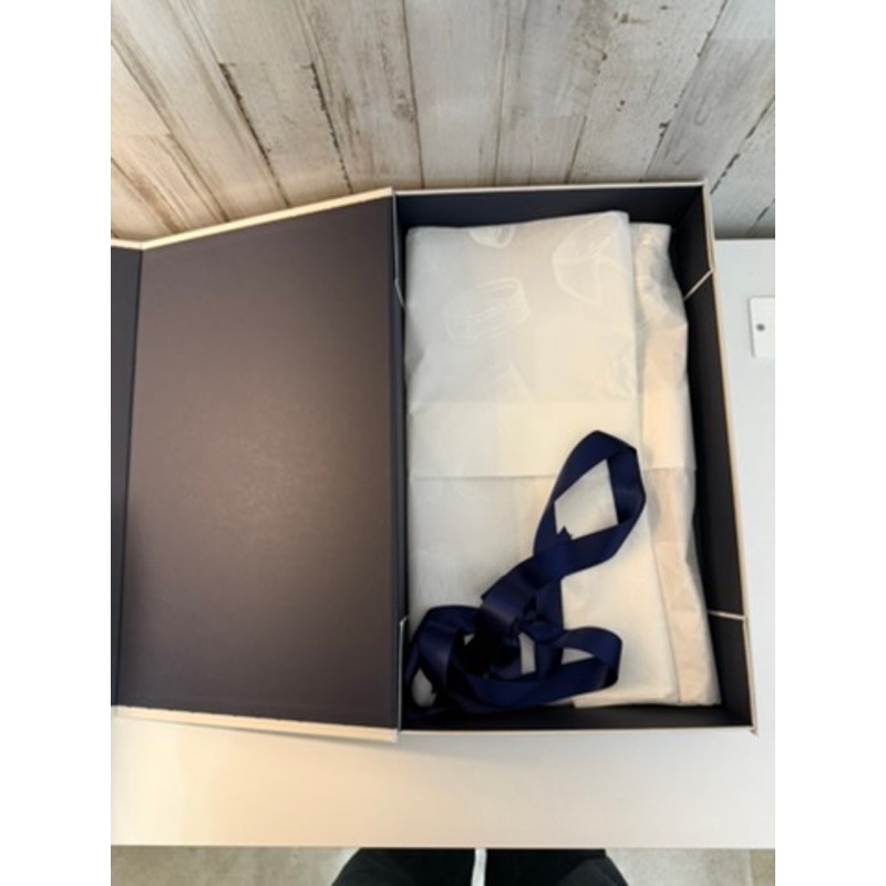 Turnbull & Asser Shirt Presentation Gift Box Gray Tissue Paper & Ribbon