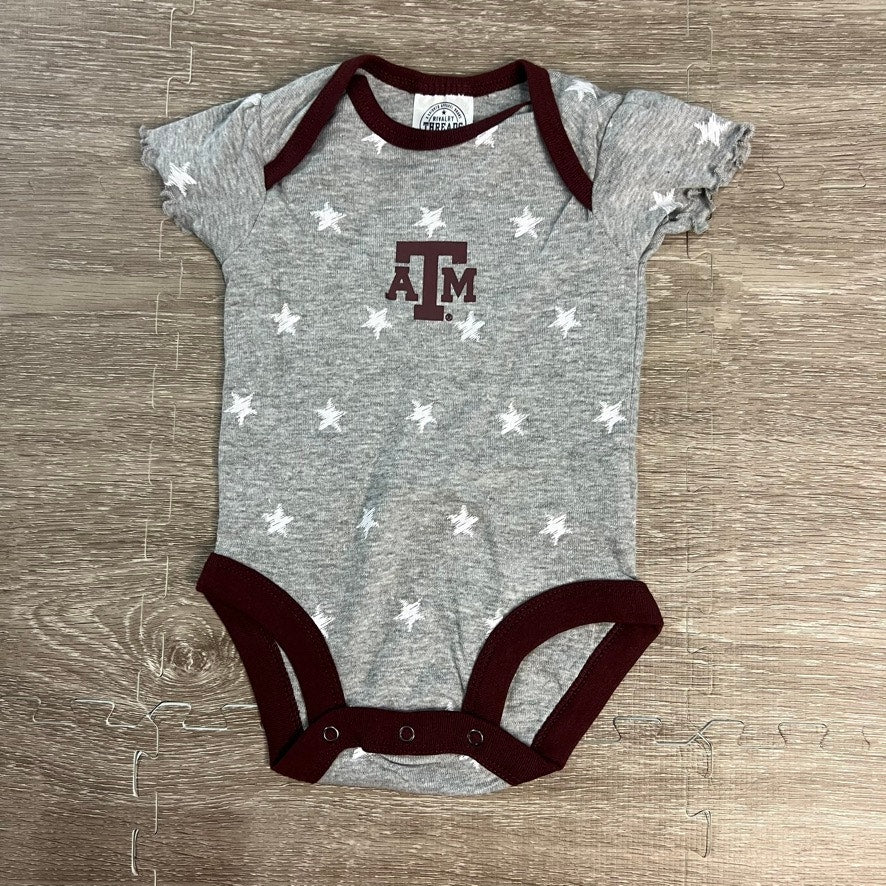 NWT Texas A&M Aggies Infant 3-Pack Bodysuit Set Multicolor Unisex Size 3-6 Month