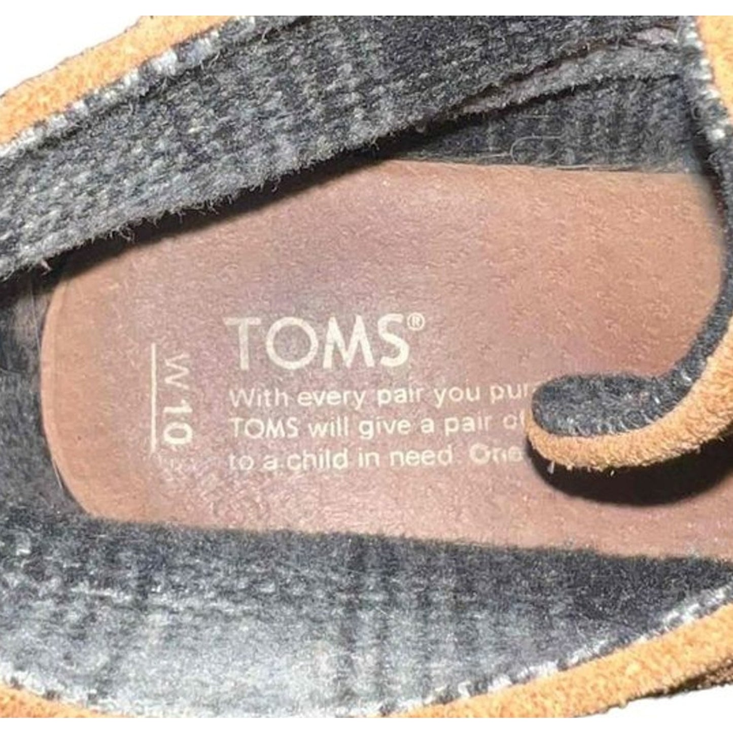 TOMS Desert Wedge Lace-Up Ankle Booties Womens Size 10 Brown Hidden Wedge