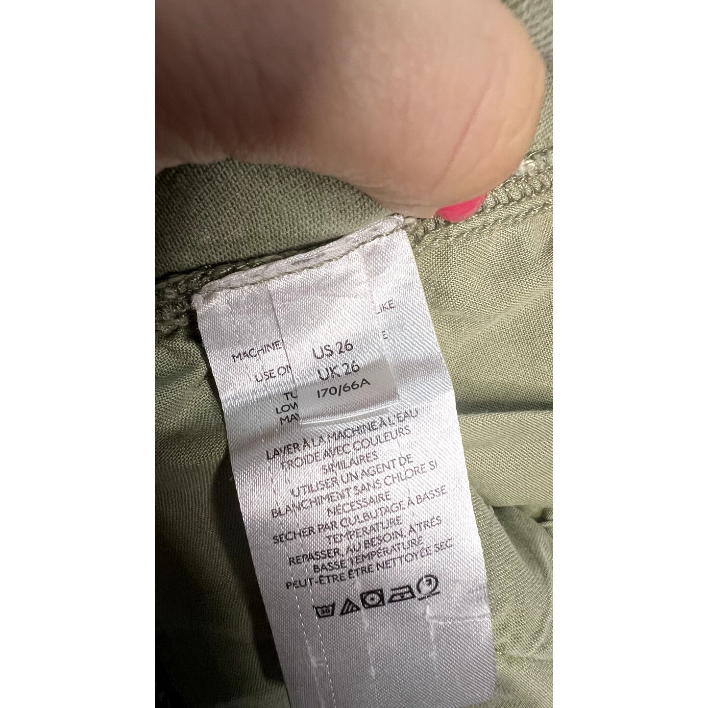 We the Free Women's Green Skinny Jeans Size 26 High-Rise Stretchable