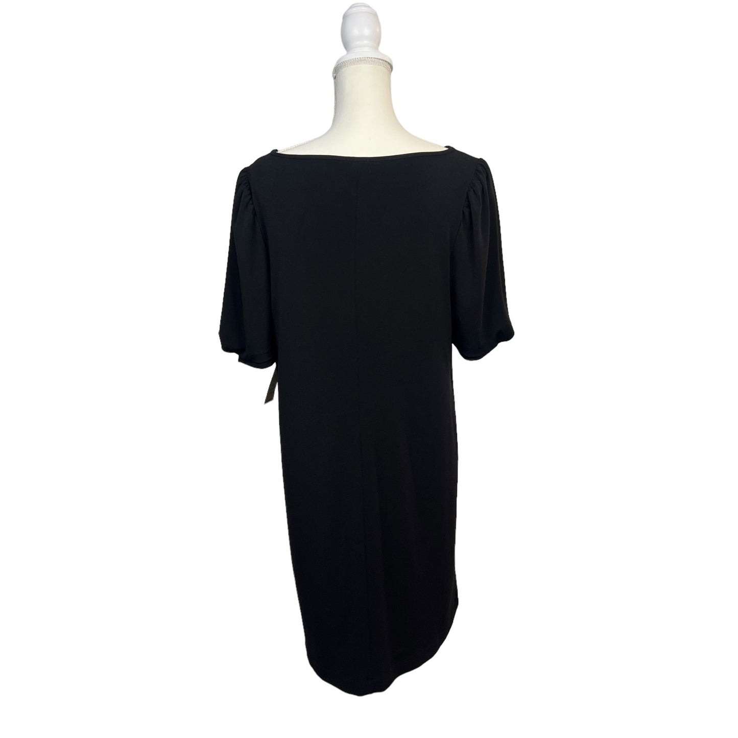 NWT Chico's Women's Black Puff Sleeve Knee Length Dress 2 Casual Formal