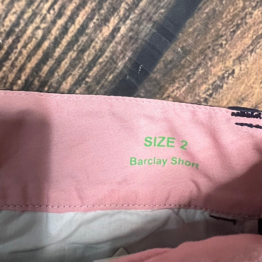 Lilly Pulitzer Women's Chino Barclay Shorts Blue Size 2 Flat Front Pockets