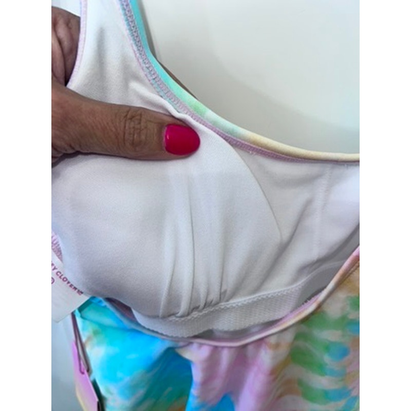 NWT Stoney Clover Lane Women's Tie-Dye One Piece Swimsuit Size Small Multicolor