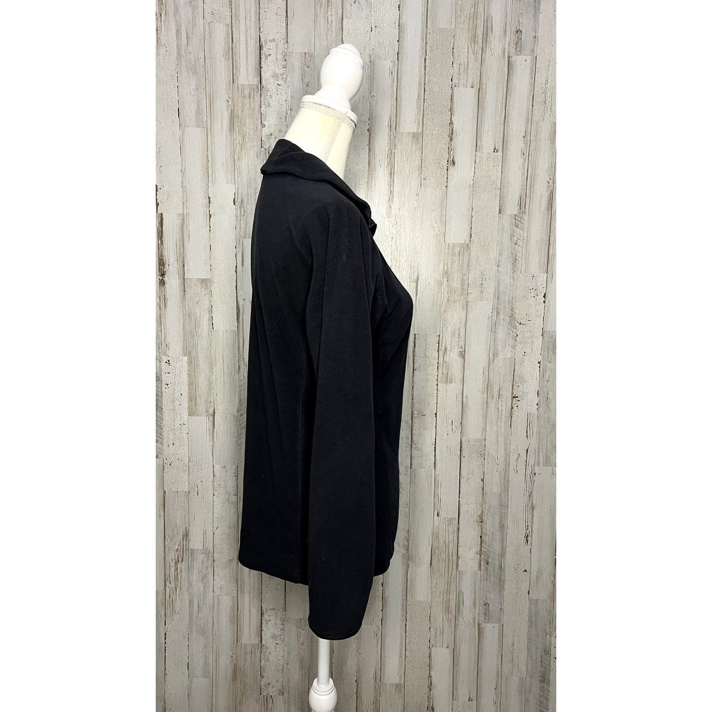 Columbia Women's Black 1/2 Zip Fleece Pullover Size Medium Casual Top