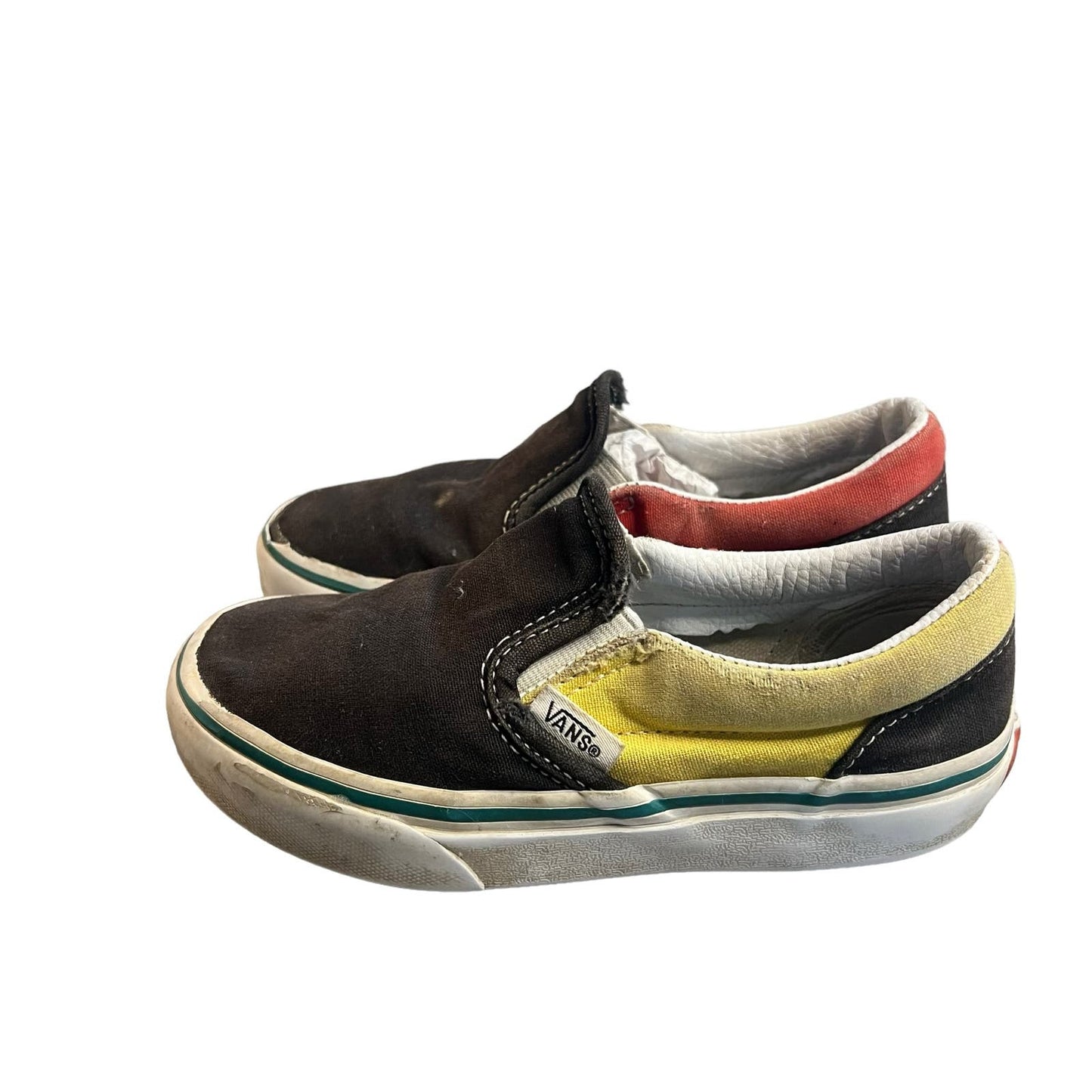 Vans Classic Slip-On Kids Unisex Multicolor Canvas Shoes Kids Size 12.0