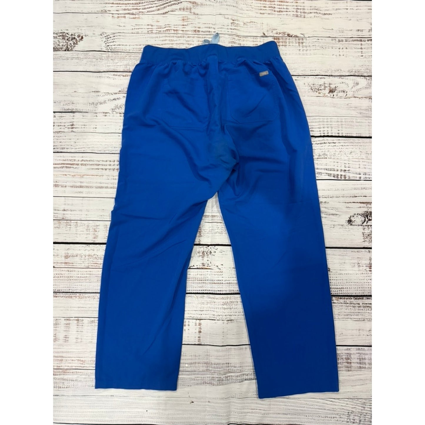 Figs Women's Livingston Scrub Pants Size 2XL Blue Elastic Waist Workwear