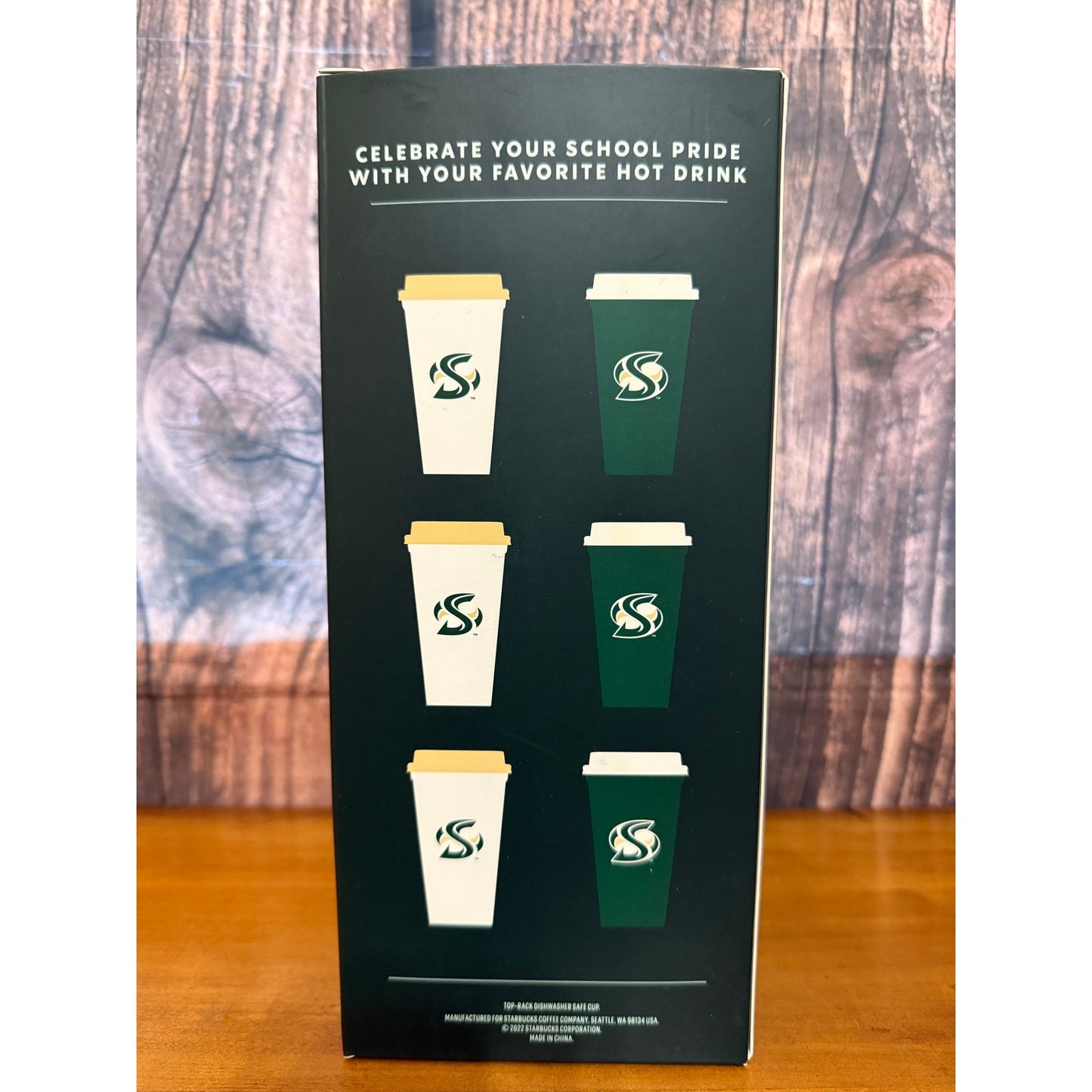 NEW Starbucks Campus Collection Sacramento State Reusable Hot Cups Set with Lids