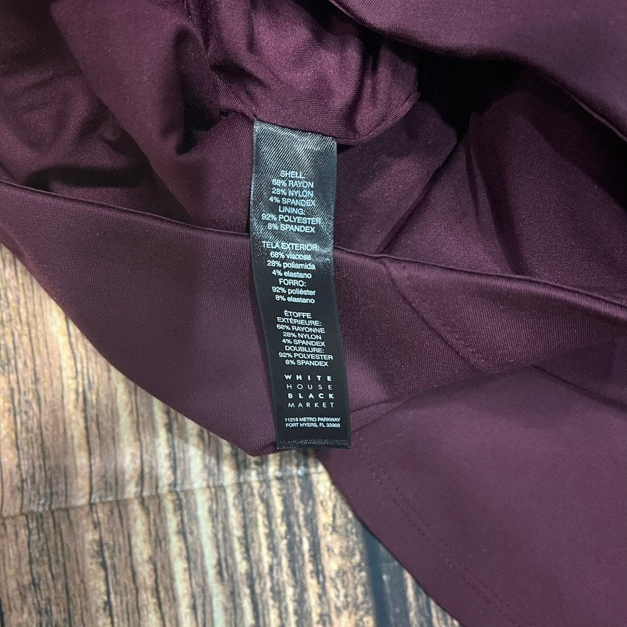 White House Black Market Women's A-Line Knee Length Skirt Size 2 Purple