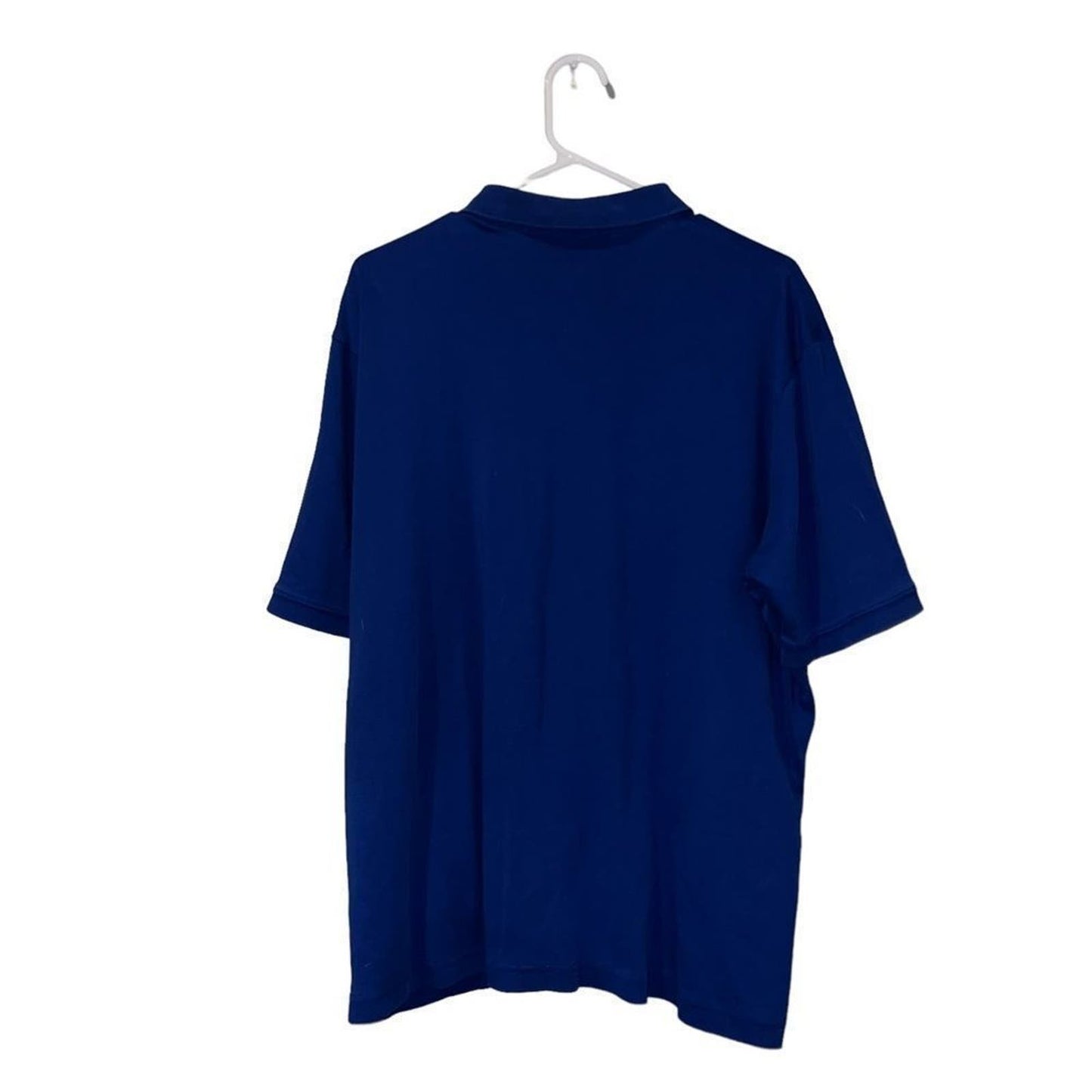Lands' End Traditional Fit Short Sleeve Royal Blue Polo Size XL