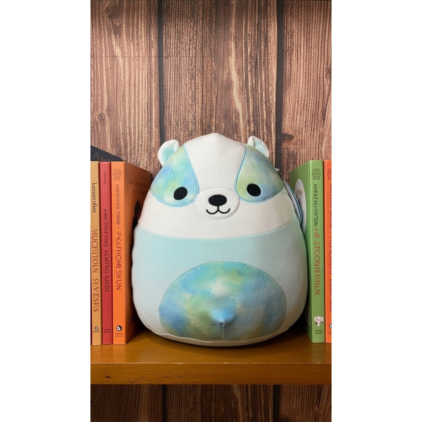 NWT Squishmallows Banks Badger Blue Teal Tie Dye 16in